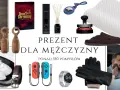 Kolaż prezentów dla mężczyzny: saturator, książka, dyfuzor, lokalizator, buty, pasek, kontrolery, zegarek, rękawiczki, kapcie, poduszka, masażer.
